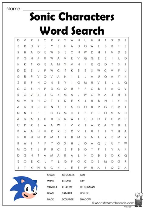 <b>Word Search</b> is a classic puzzle game where you have to find the listed words. . Sonic wordsearch